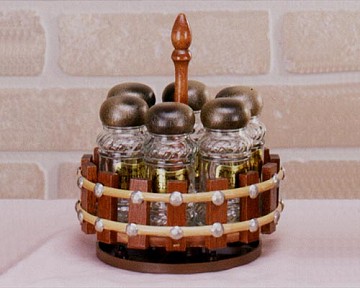 Wooden Spice Rack Set