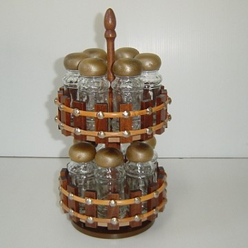 Wooden Spice Rack Set