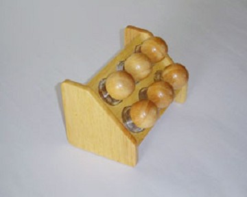 Wooden Spice Rack Set